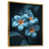 Toile avec cadre flottant or