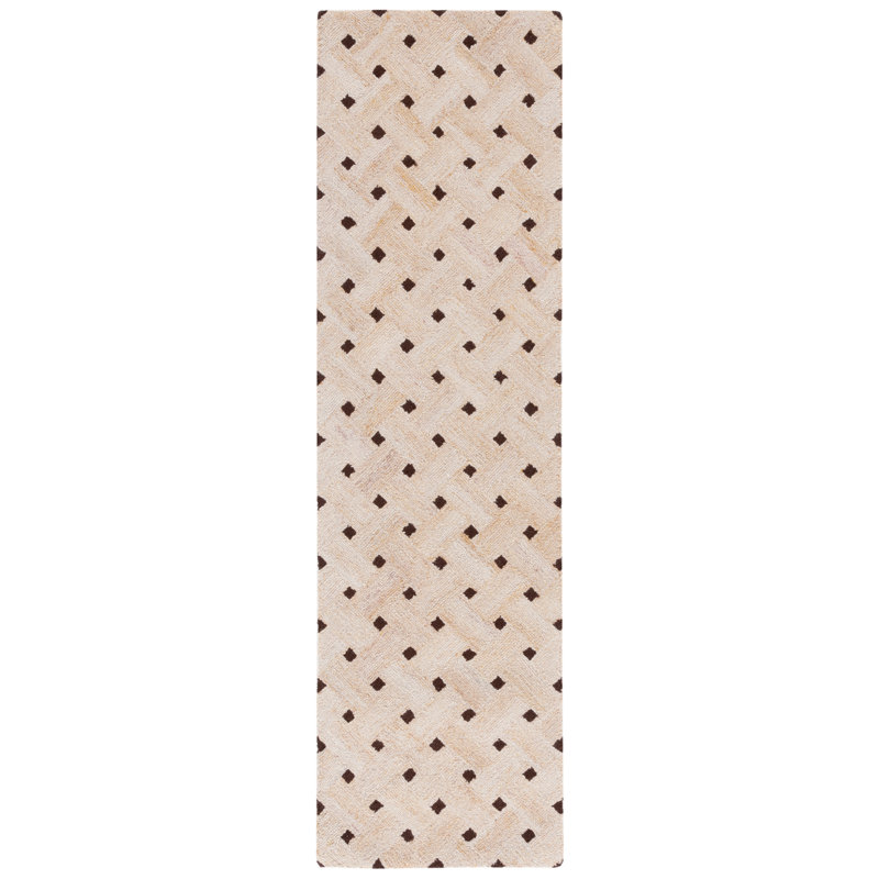 Keydon Hand Tufted Performance Geometric Rug, Runner 2'3" x 8'