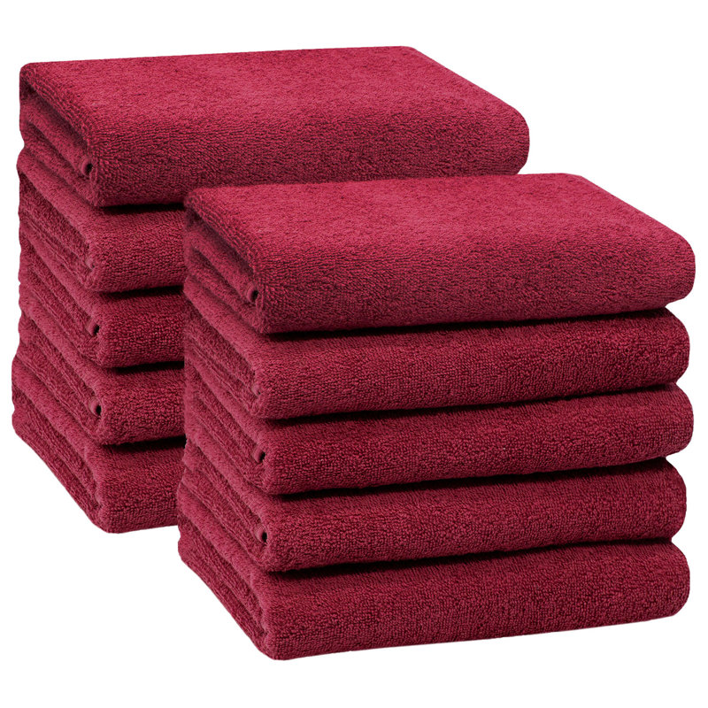 Midweight Hand Towel, Bordeaux