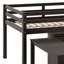 Low Study Bed With Cabinet ,Shelves And Rolling Portable Desk ,Multiple Functions Bed-1344121539