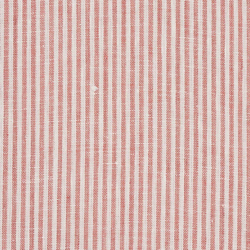 Wesley Ticking Stripe Fabric, Coral