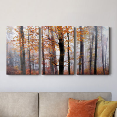 Perdus dans la forêt - Toile tendue avec châssis de qualité supérieure - Prêt à être accroché