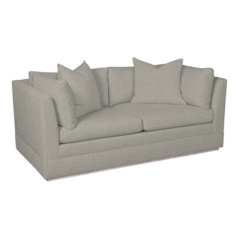 Thom Filicia Home 70.5'' Square Arm Loveseat, Dove Gray, Tarbee Pebble
