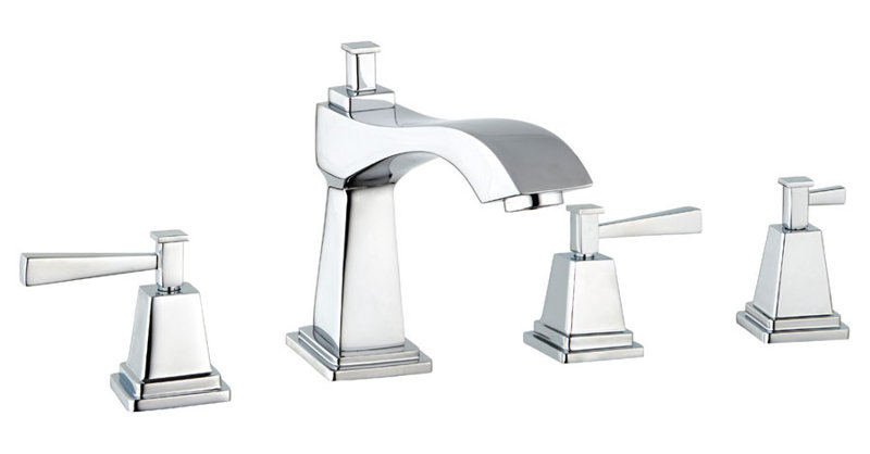 Plaza Deck Tub Filler with Diverter, Polished Chrome