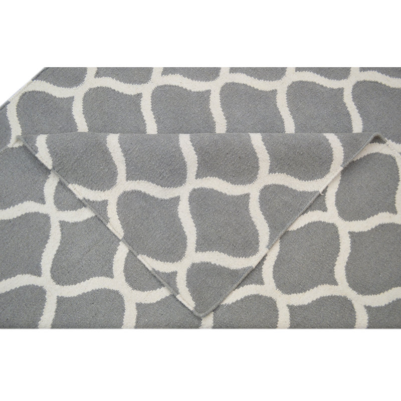 Alize Geometric Wool Hand Woven Area Rug, Rectangle 155 x 240cm