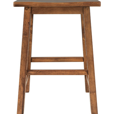 Rustic Counter Height Dining Stools, Small Space Fit, Walnut Solution,