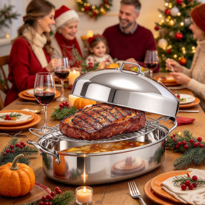 LUMARA HOME Stainless Steel Roasting Pan