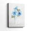 Gingham Blue Flowers I -Gallery Wraraped Cavas-1935466973