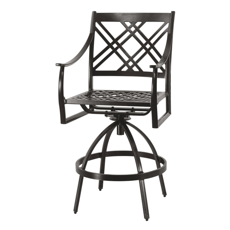 Edge Swivel Balcony Stool, Midnight Gold, 31.5"
