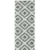 Malta flat-weave rug in green/cream