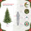 7.5' Lighted Artificial Spruce Christmas Tree
