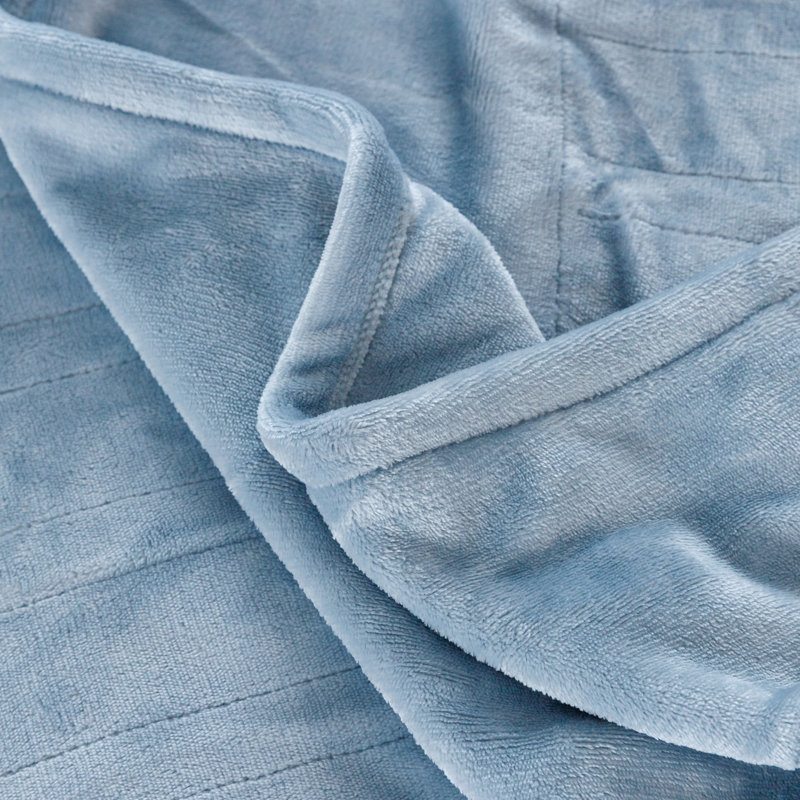 Couverture chauffante, Très grand, Bleu cendré