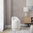 18" Upholstered Vanity Stool With Swivel In Cream Fabric-665496902