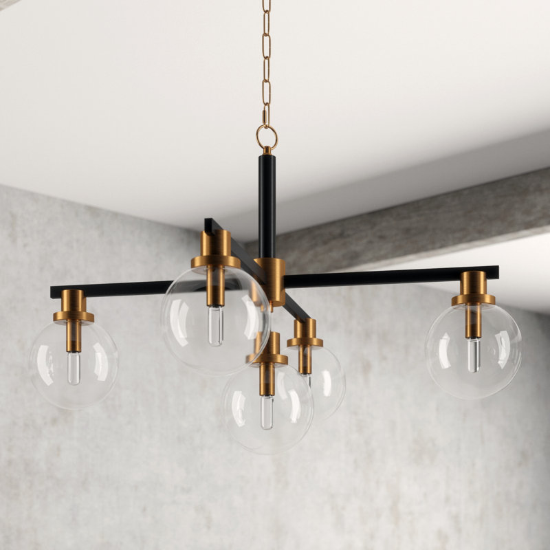 Cameo 5 LT Multi-Pendant Kalco, Brushed Pearlized Brass