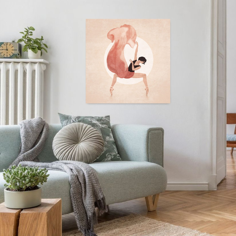 «Fluid Grace», reproduction d'art abstrait contemporain contemporain, H 32 po x l 32 po