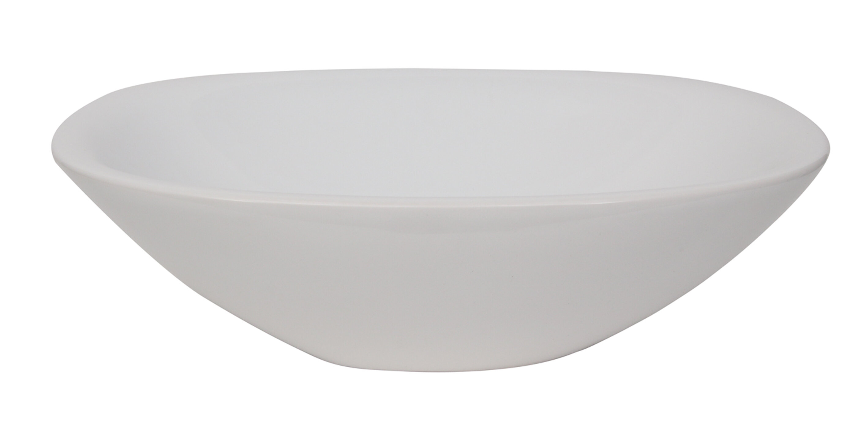 Barclay Morning 15'' White Vitreous China Oval Vessel Bathroom Sink ...