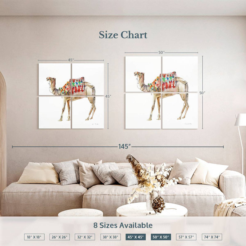 Brampt Desert Camel II, 50" H x 50" W