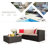 Atyia Straight Wicker Patio Sofa with Cushions