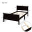 Plateforme pour lit simple - fabrication en bois massif, tête de lit et matelas convenant au lit: avec la plupart des matelas