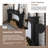  43.28" Fireplace Mantel, Freestanding Fireplace Surround With Leg For Electric Fireplaces, Mdf Mantel Surround With Shelf For Living Room With Decorative Pattern, Anti-Tipping & Waterproof