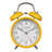 Twin Bell Silent Sweeping Quartz Analog Alarm Clock-138861056