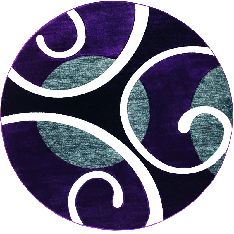 Tapis mauve Zabala, Rond 7 pi 10 po
