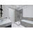 Polymarm 60" W 80" H 36" D Three Wall Composite Shower Wall Panel Surround - Seamless 60" Backwall-110867543