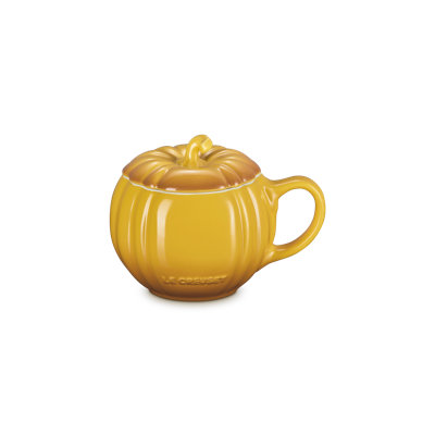 Le Creuset Stoneware Pumpkin Mug With Lid, 14 Oz. - Nectar