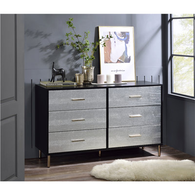 6-Drawer Rectangular Dresser