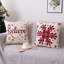  Housse de coussin en lin imprimé