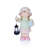 17"H Girl Holding Lantern Solar Statue with LED Lights