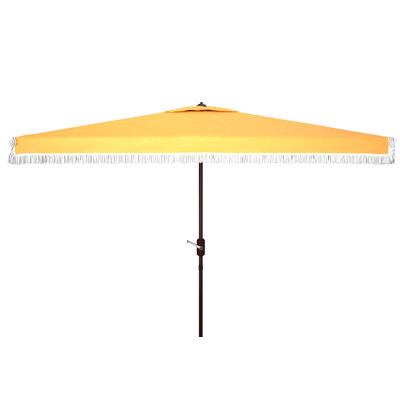 Keesee 118.1 " W Rectangular Collapsible Market Umbrella with Crank Lift