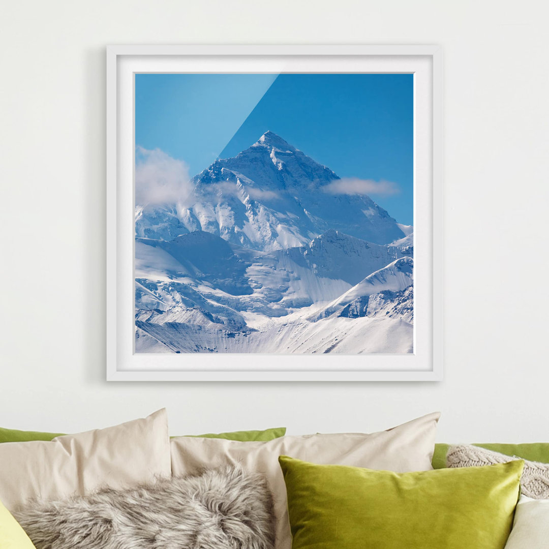 Gerahmtes Poster Mount Everest