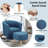  Sharolynn Upholstered Linen 27.6" Wide Swivel Barrel Chair with Ottoman-1267772708