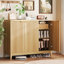5-Tier Shoe Cabinet with Rotating Shoe Rack and Adjustable Shelves, Freestanding Shoe Storage Cabinet-1033352824