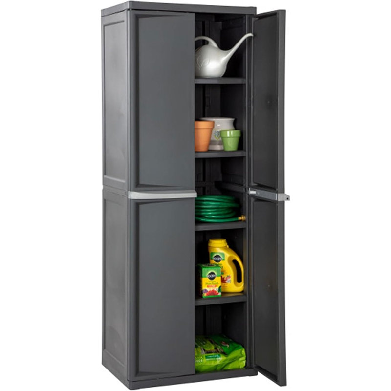 Armoire de rangement verrouillable avec tablettes ajustables