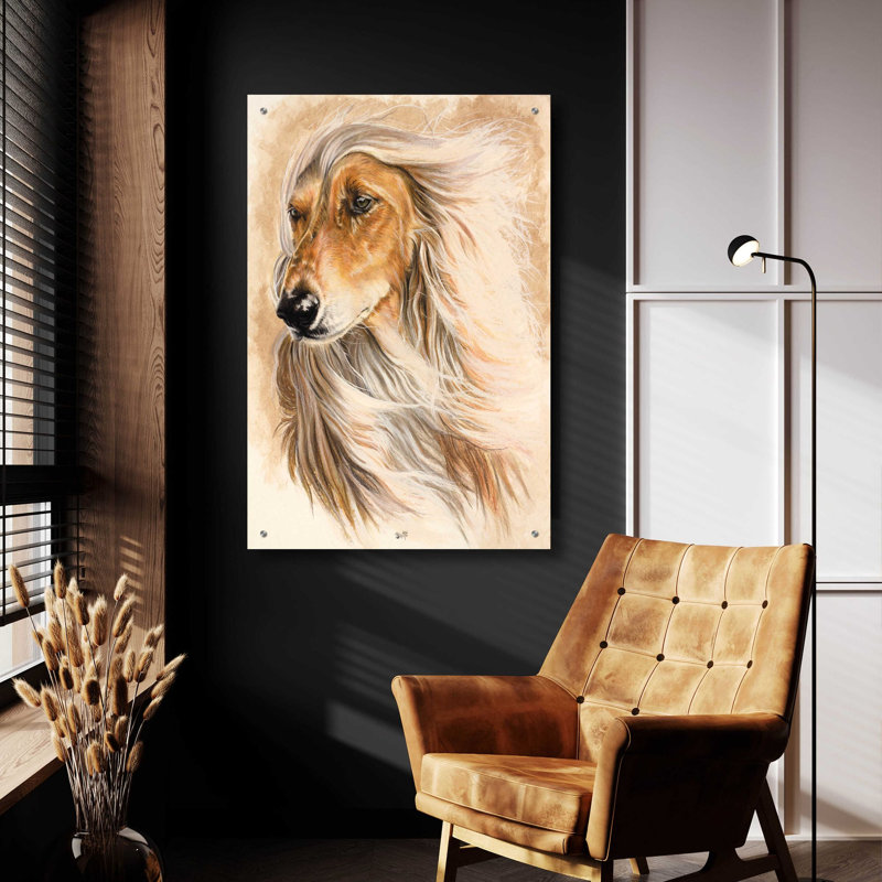 " Afgan Hound " by Barbara Keith, 24" W x 36" H