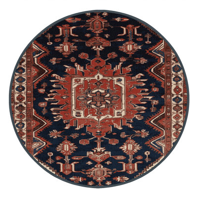 Machine Washable Persian Brown Area Rug