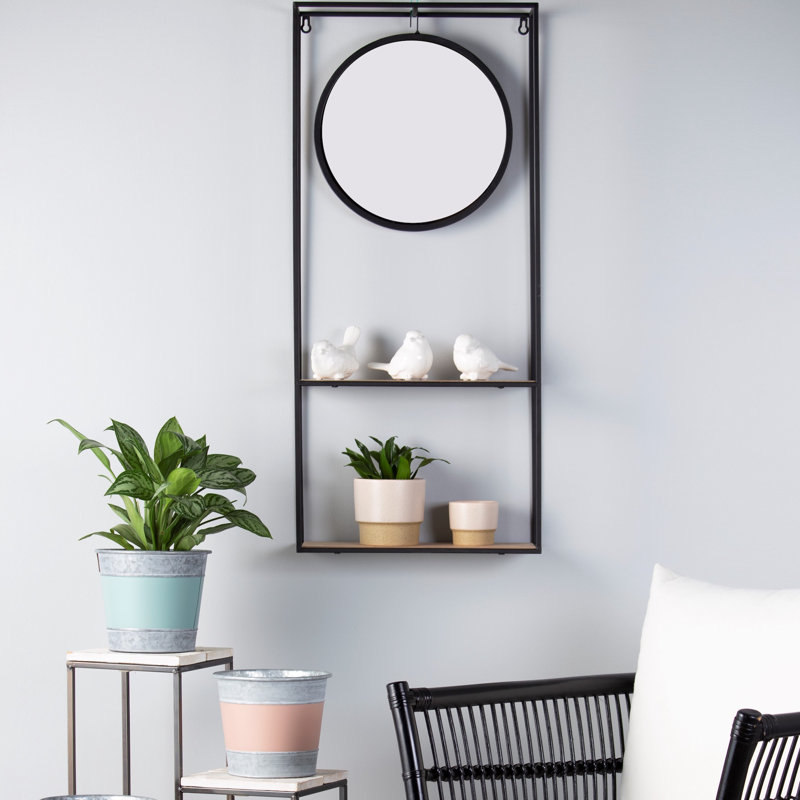 ÉTAGÈRE MURALE MIROIR