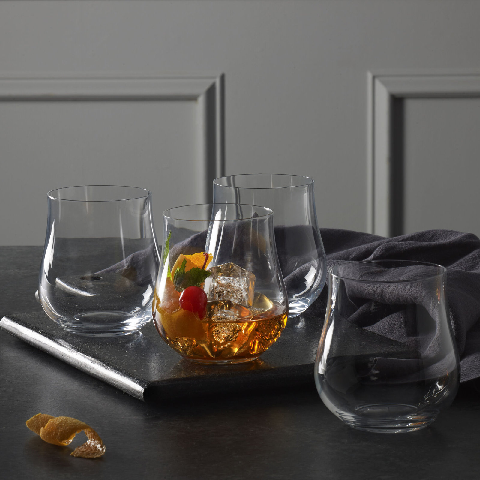 Mikasa Grace 15 oz. Double Old Fashion Glasses
