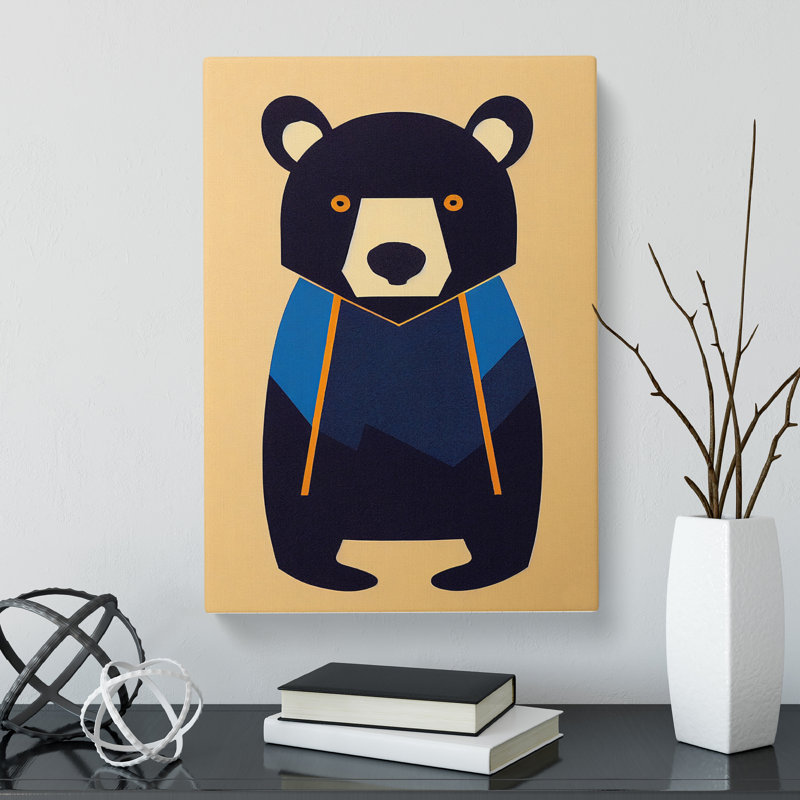 Bear - Wrapped Canvas, 50cm H x 35cm W x 3cm D