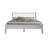 Yuma Full Size Bed Frame with Headboard & Footboard, Solid Wood Platform Bed, 12 Durable Slatted Base with Metal Legs, Anti-Slip & Noise-Free, Pure White Finish-113272505-113272504