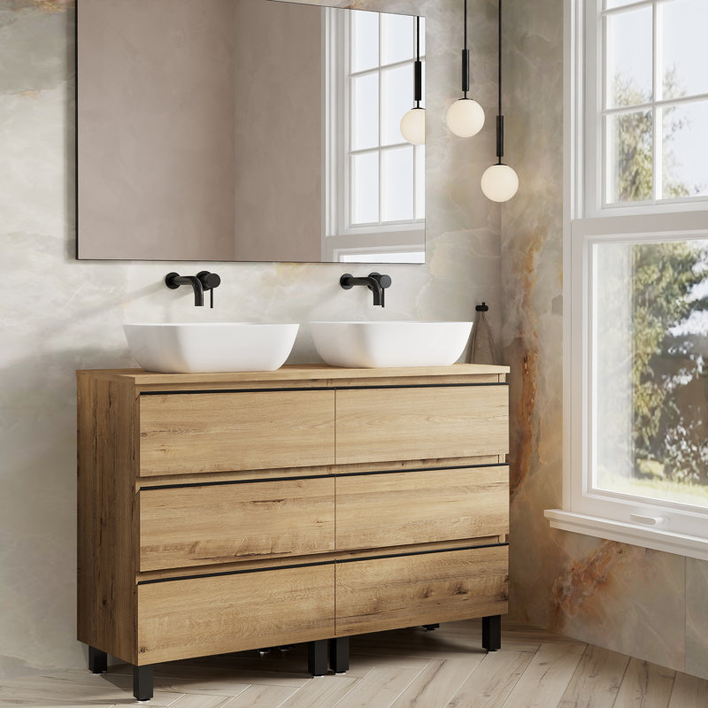 Rosabell 1mm Double Bathroom Vanity with Basin