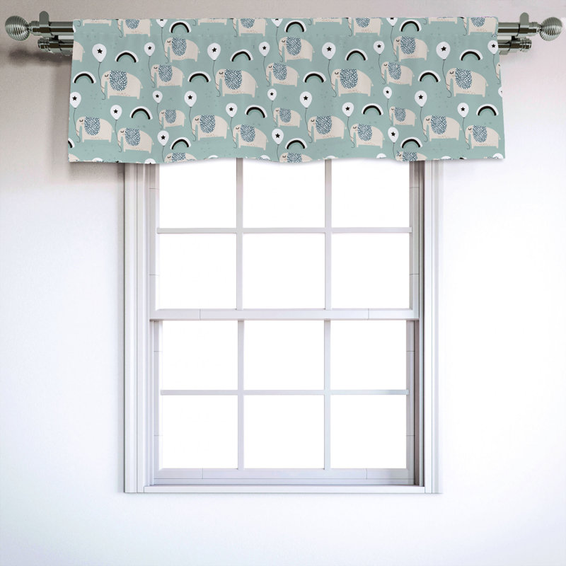 Sateen Ruffled Window Valance
