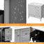 Meuble-lavabo gris 30 po avec lavabo en céramique, armoire 3 tiroirs, structure et bois massif, comptoir à teinture, luminaire 30 po 3, quincaillerie en porcelaine