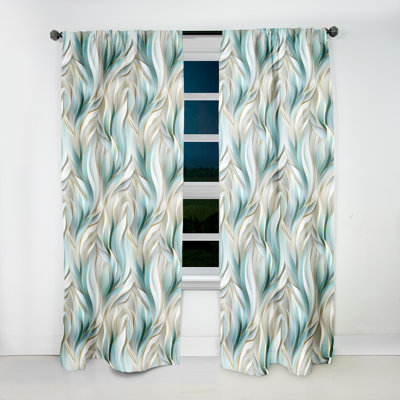 Vert et blanc scintillant Dazzle Glamour - Rideau abstrait occultant - 1 panneau