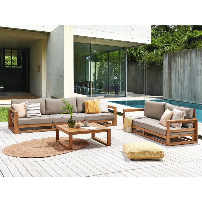 TIMOR 5 - Person Garden Lounge Set with Cushions