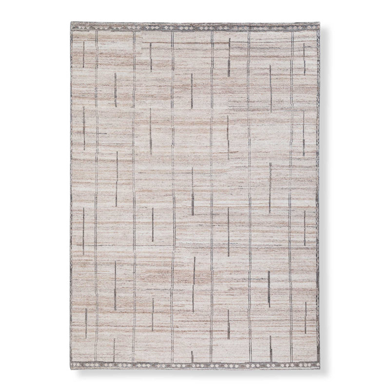 Tapis d'intérieur noué à la main Tate, Rectangle 9 pi x 12 pi