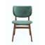 Chaises d'appoint confortables en tissu et finition, ensemble de 2, pour la salle à manger et le salon-1335844482