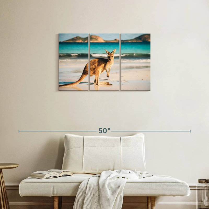 Brampt Beach Kangaroo, 20" H x 33" W